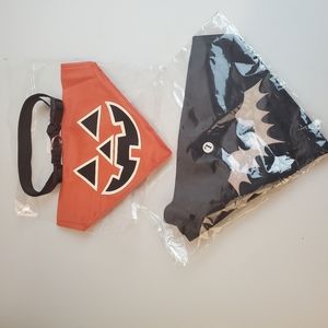 Halloween costume dog bandana with collar.